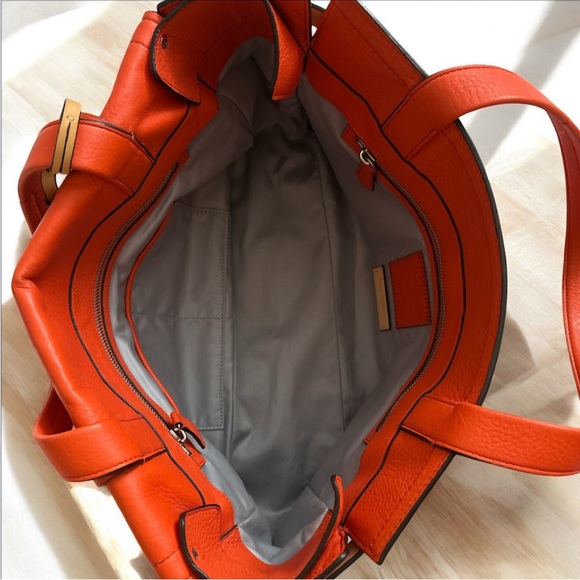 Reed Krakoff Soft Boxer Tote – Coral Leather Bag - Picture 4 of 13